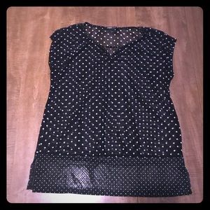 Polka dot blouse sz small